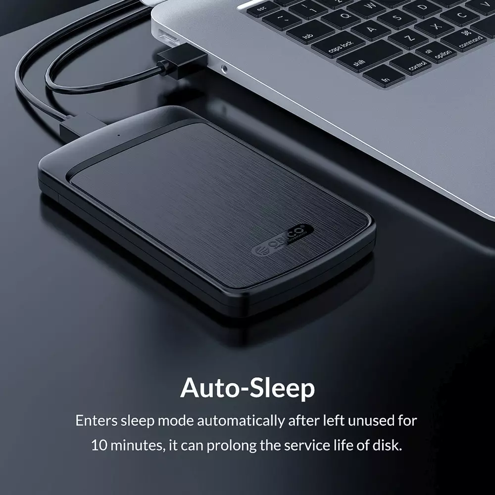 Външна кутия за диск Orico 2020U3-BK Storage Case 2.5" USB3.0