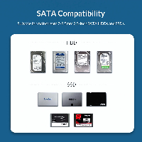 Външна кутия за диск Orico 2020U3-BK Storage Case 2.5" USB3.0