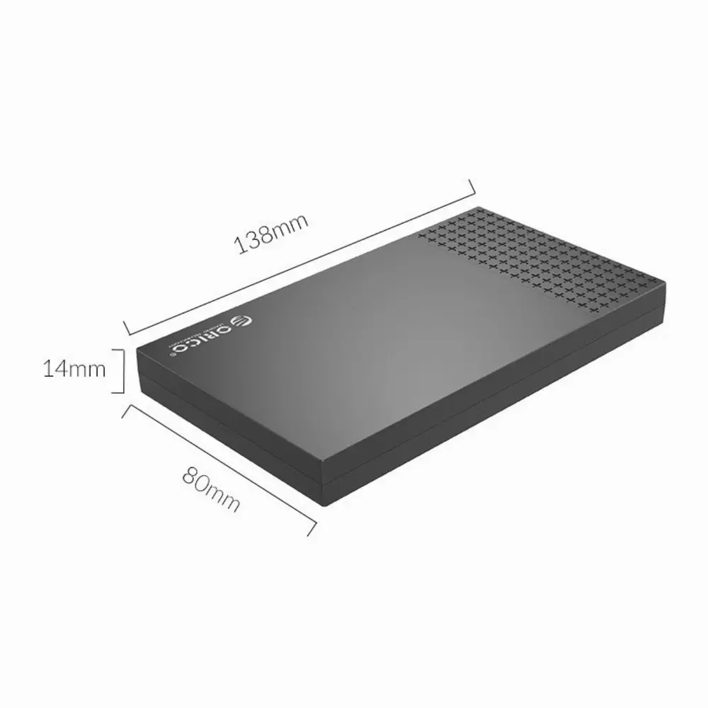 Външна кутия за диск Orico 2526C3-BK Storage Case 2.5" USB Type-C Black