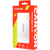 Външна батерия CANYON PB-108 10000mAh Li-poly power bank - CNE-CPB1008W