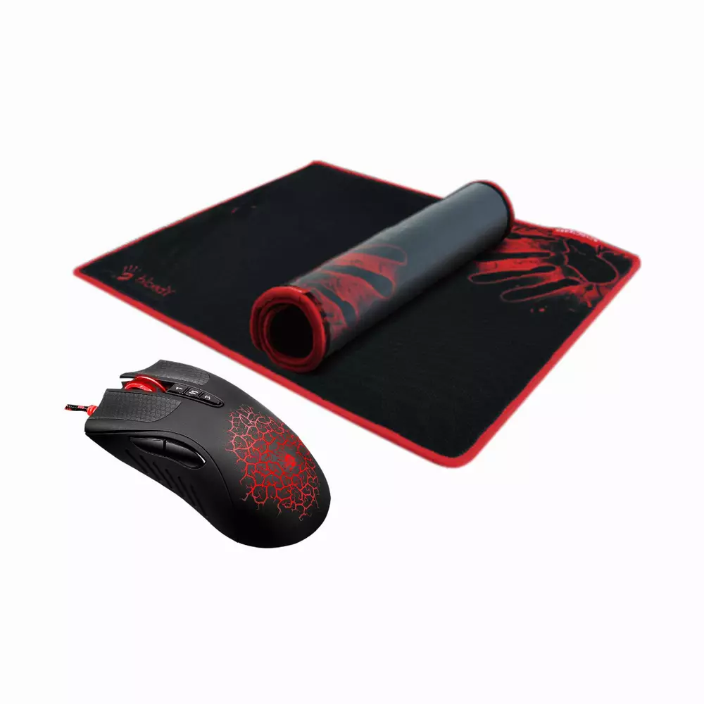Геймърски комплект мишка и пад Bloody A90 + B081 USB