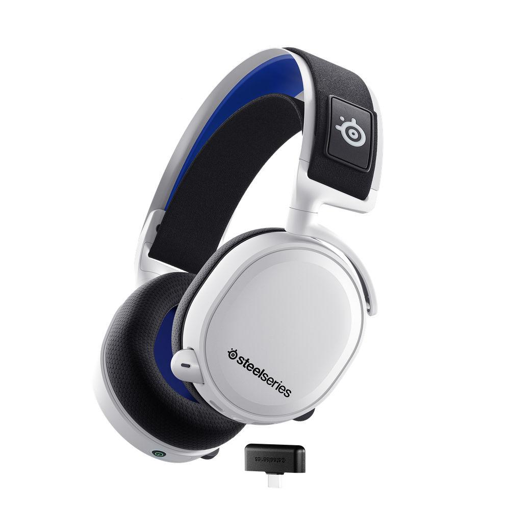 Геймърски слушалки SteelSeries Arctis 7P+ White