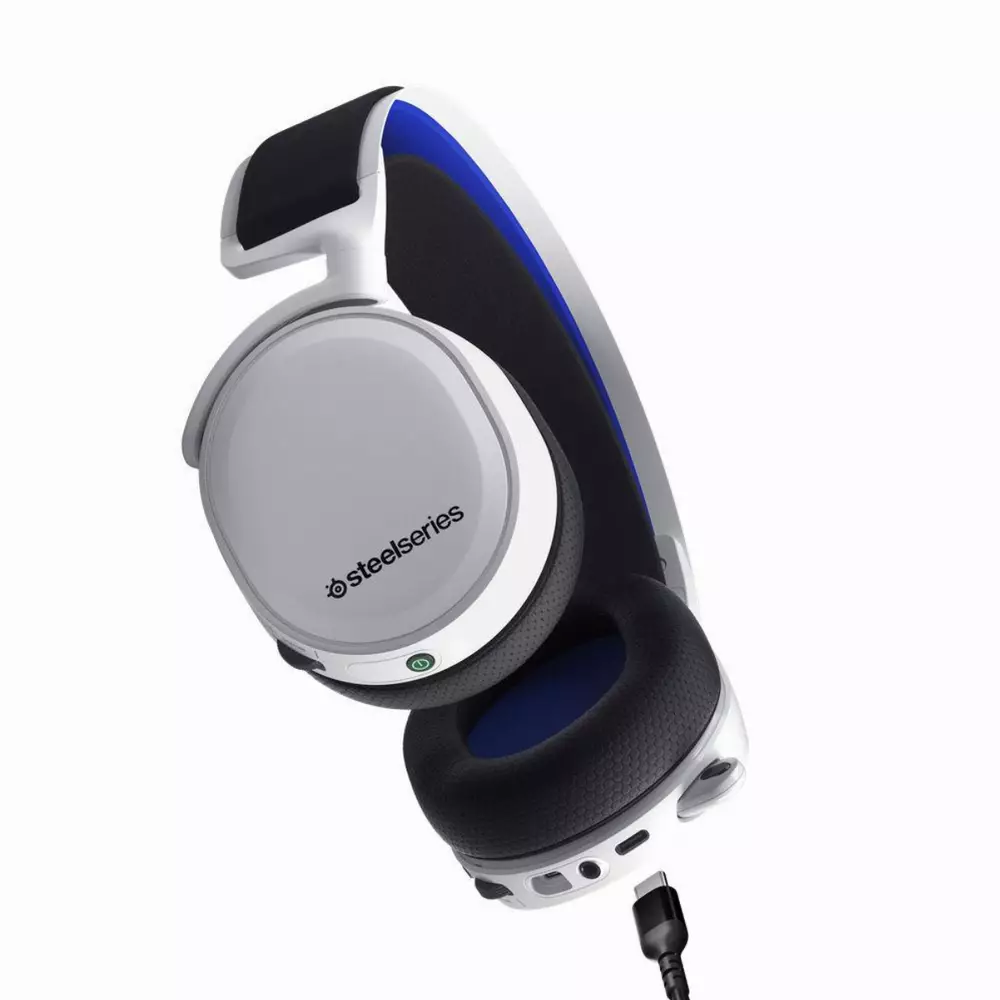 Геймърски слушалки SteelSeries Arctis 7P+ White