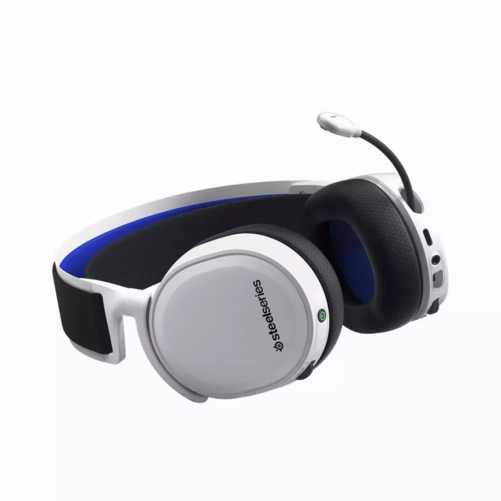 Геймърски слушалки SteelSeries Arctis 7P+ White