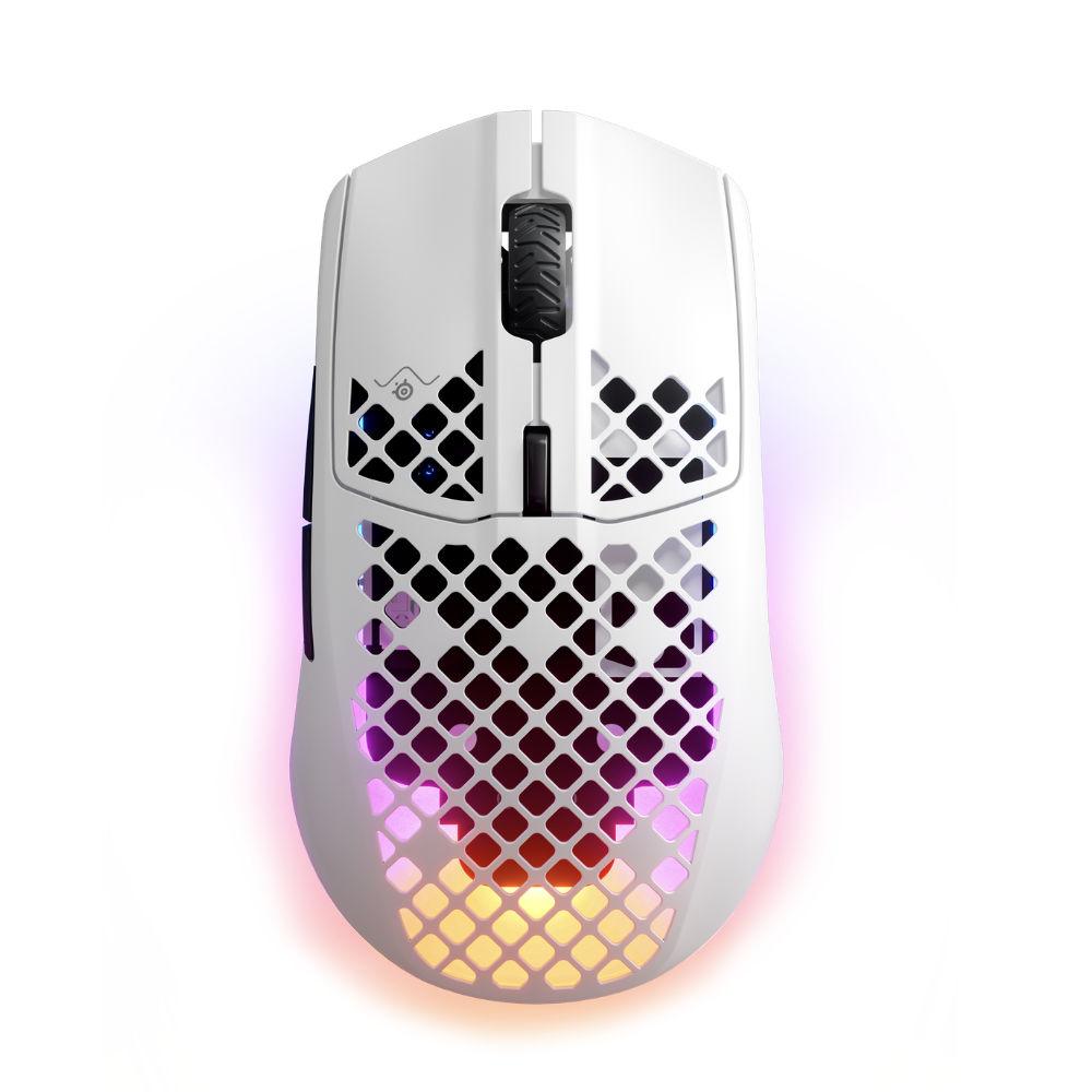 Геймърска мишка SteelSeries Aerox 3 Wireless (2022) Snow