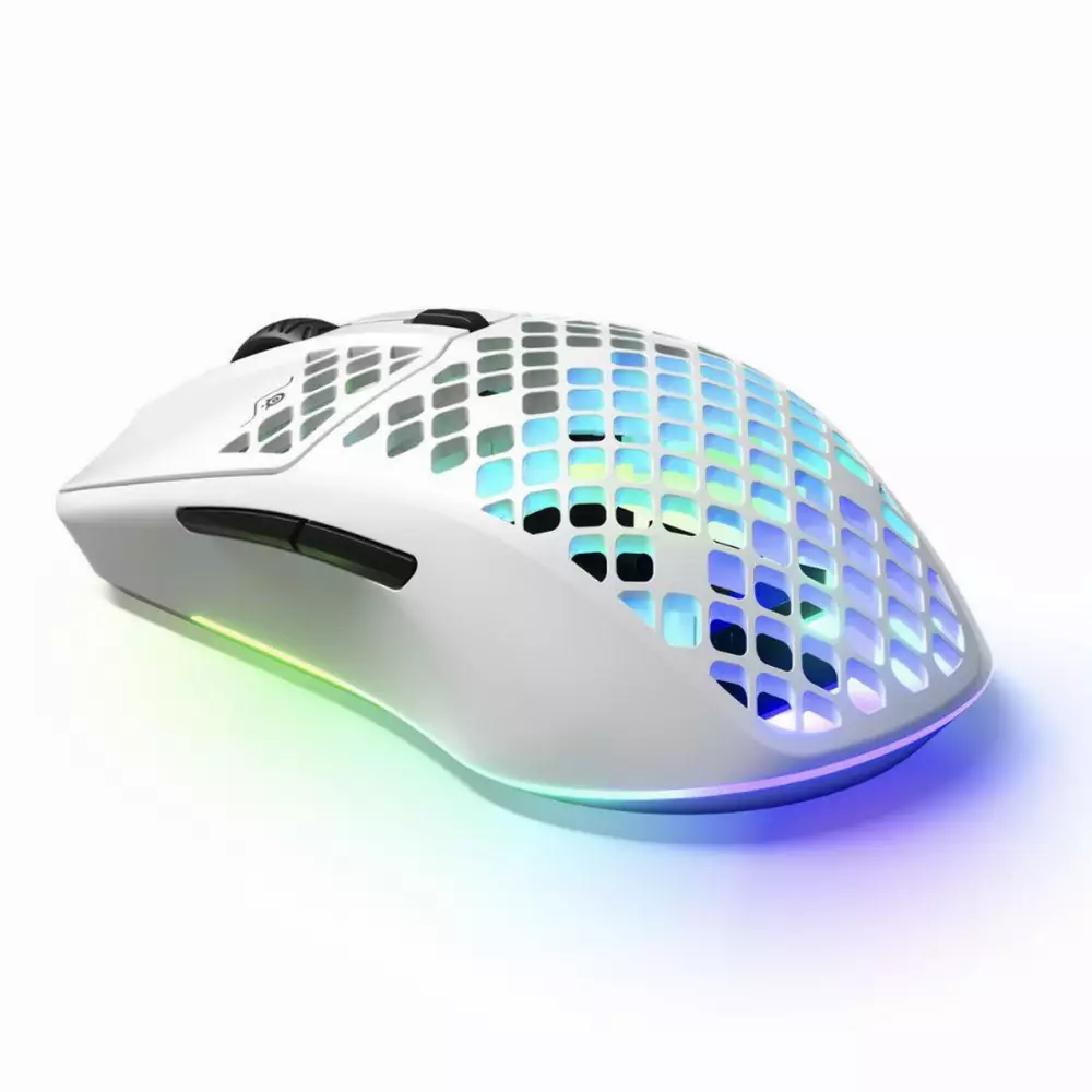Геймърска мишка SteelSeries Aerox 3 Wireless (2022) Snow