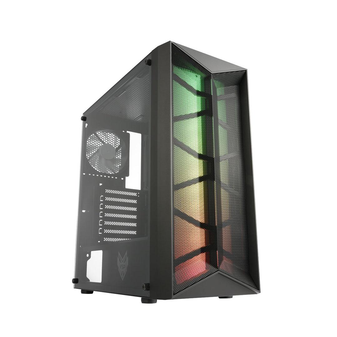 Кутия FSP CMT211 RGB TG Mid-Tower Black