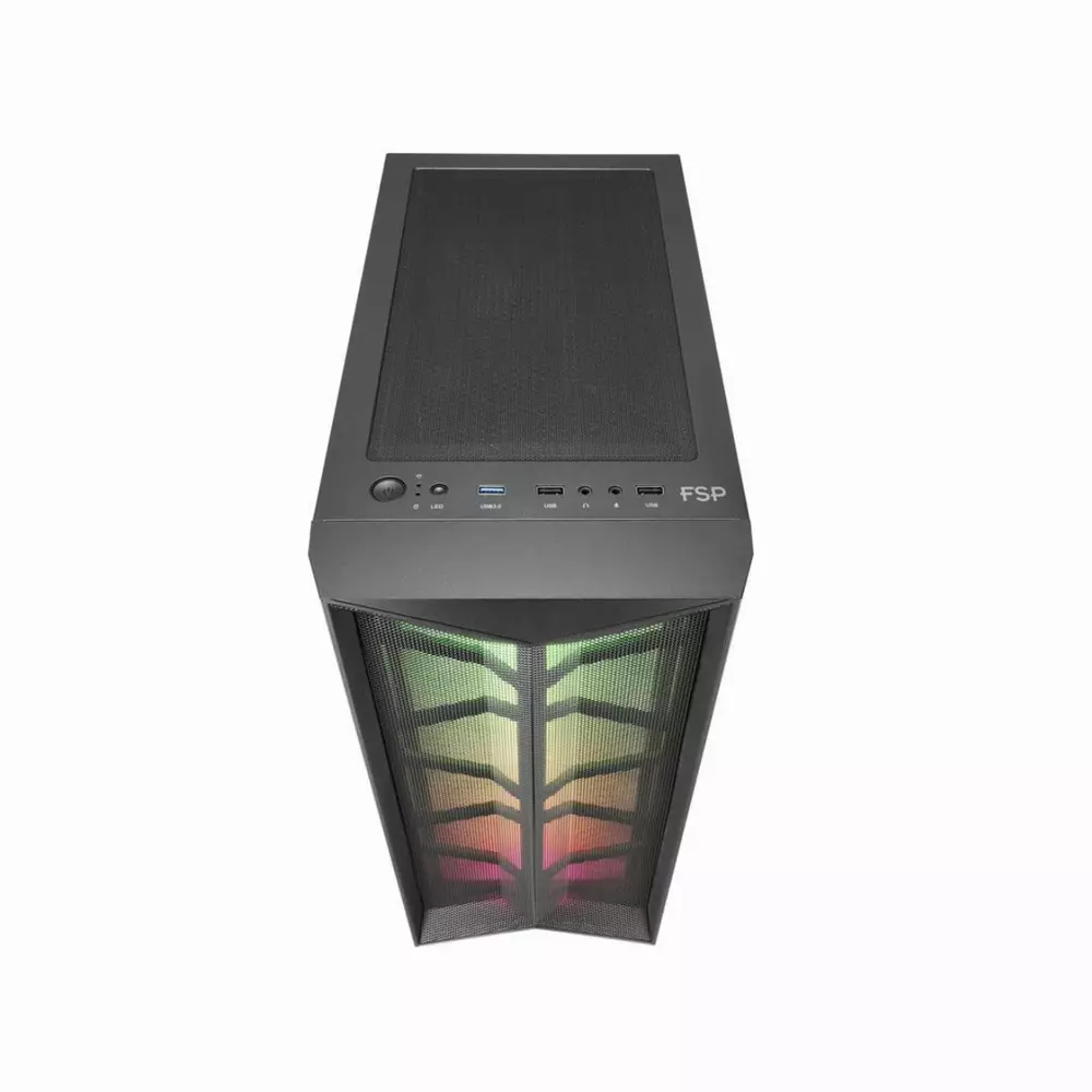 Кутия FSP CMT211 RGB TG Mid-Tower Black