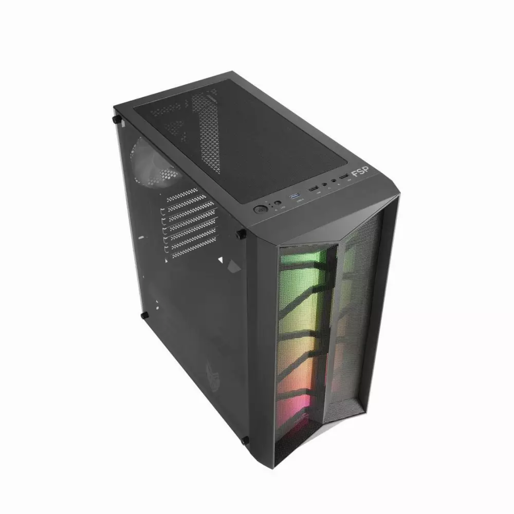 Кутия FSP CMT211 RGB TG Mid-Tower Black