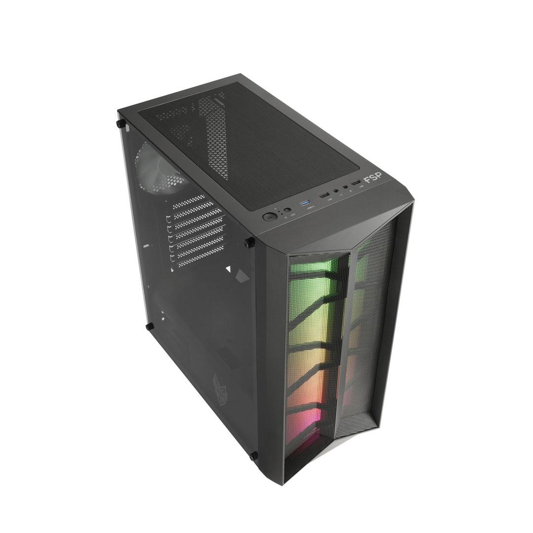 Кутия FSP CMT211 RGB TG Mid-Tower Black