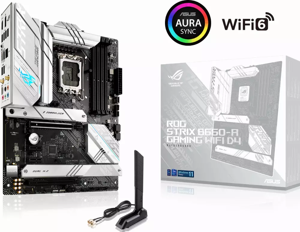 Дънна платка ASUS ROG STRIX B660-A GAMING WIFI D4 DDR4 LGA1700