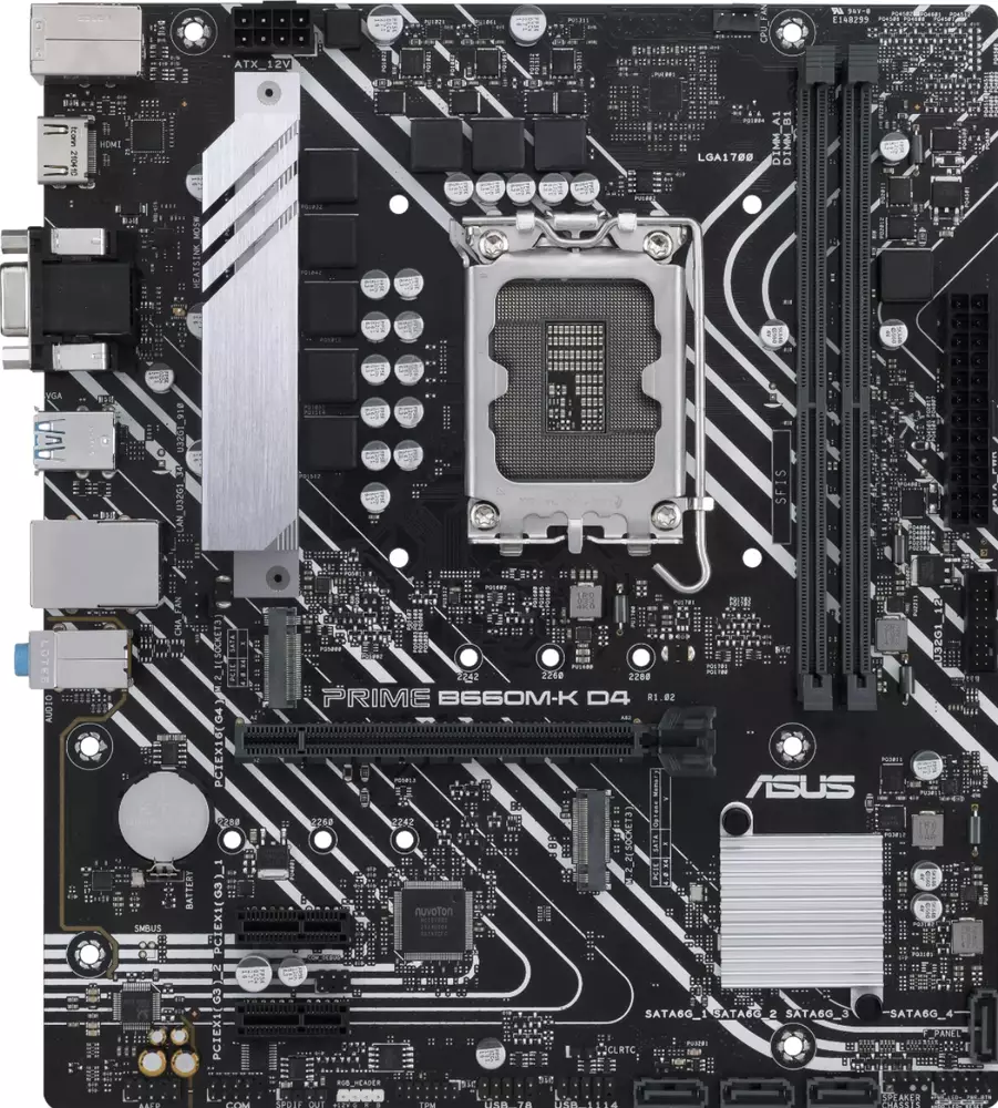 Дънна платка ASUS PRIME B660M-K D4 DDR4 LGA1700