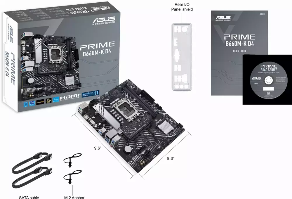 Дънна платка ASUS PRIME B660M-K D4 DDR4 LGA1700