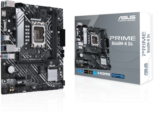 Дънна платка ASUS PRIME B660M-K D4 DDR4 LGA1700
