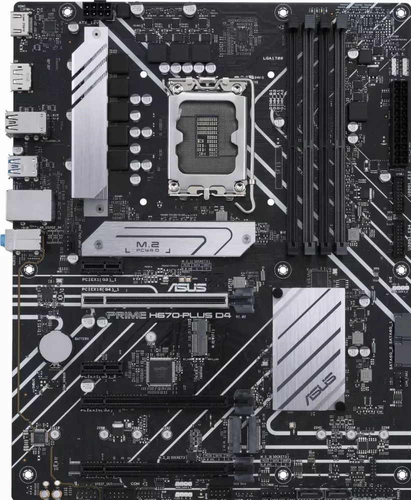 Дънна платка ASUS PRIME H670-PLUS D4 DDR4 LGA1700