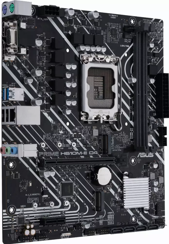 Дънна платка ASUS PRIME H610M-E D4 DDR4 LGA1700