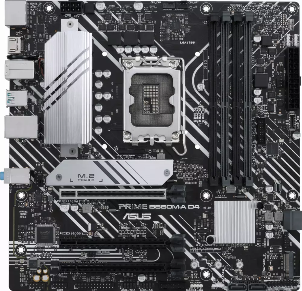 Дънна платка ASUS PRIME B660M-A D4 DDR4 LGA 1700
