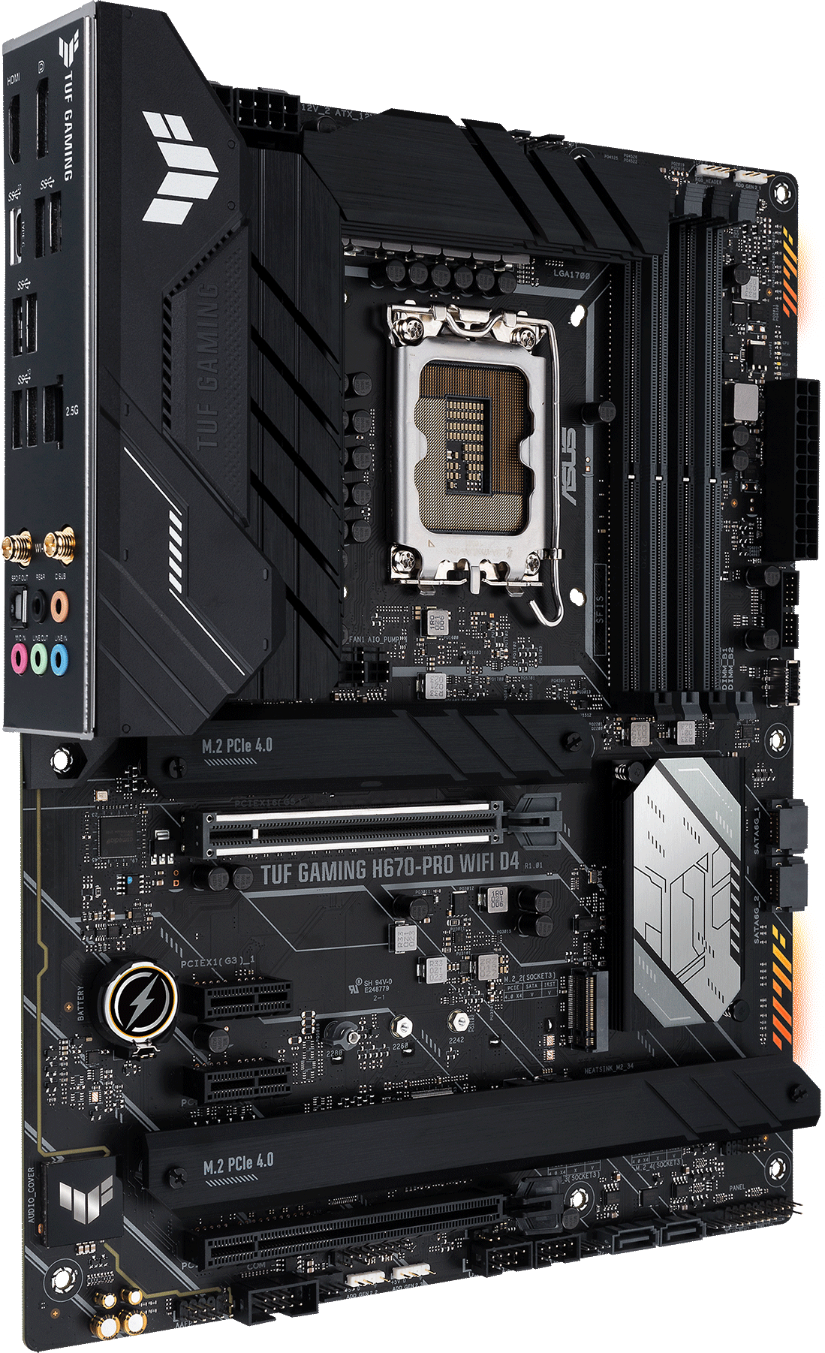Дънна платка ASUS TUF GAMING H670-PRO WIFI D4 DDR4 LGA1700