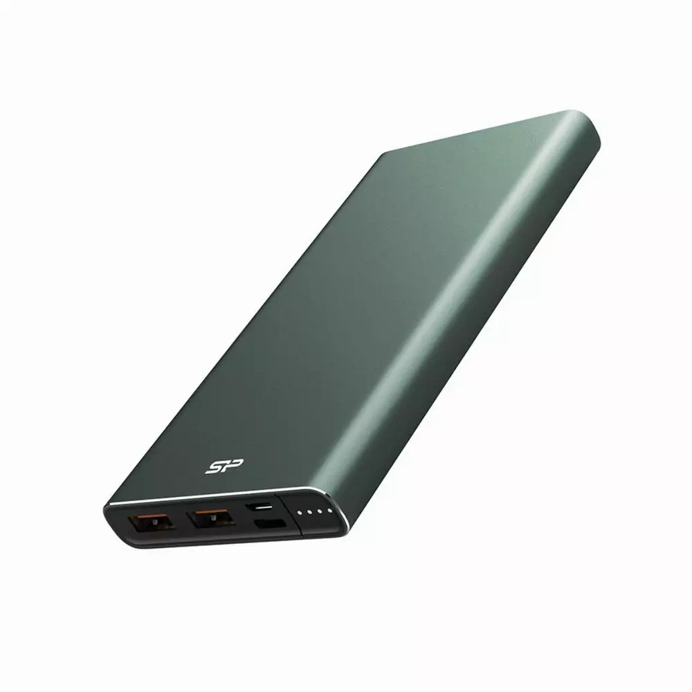 Външна батерия Silicon Power QP60 Green 10000 mAh - SP10KMAPBKQP600N
