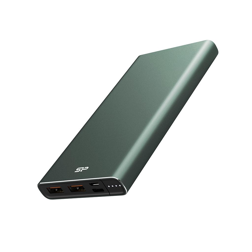 Външна батерия Silicon Power QP60 Green 10000 mAh - SP10KMAPBKQP600N