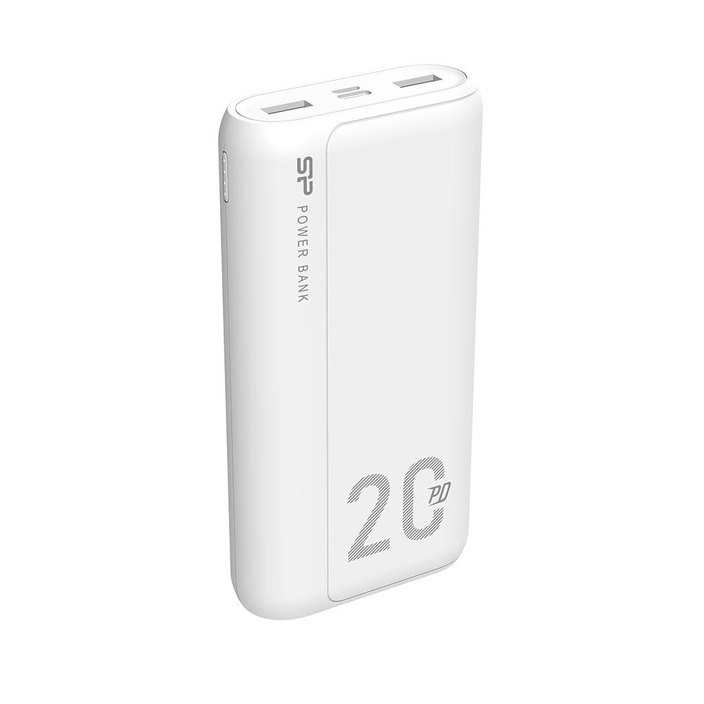 Външна батерия Silicon Power QS15 White 20000 mAh - SP20KMAPBKQS150W