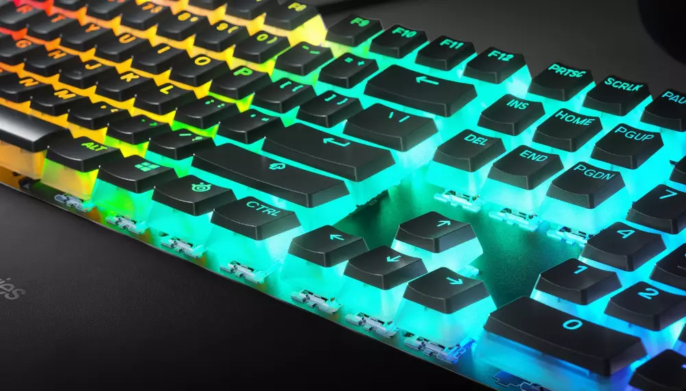 Καπάκια για μηχανικό πληκτρολόγιο Steelseries PrismCaps PBT Doubleshot 105-Keycap Black UK-Layout