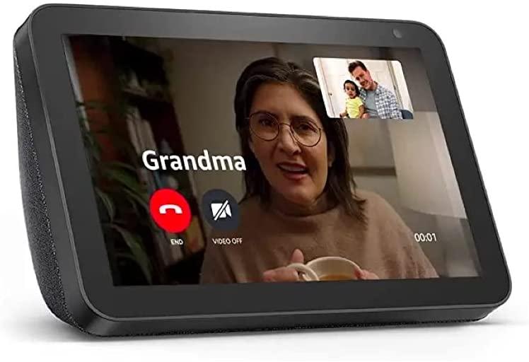 Смарт тонколона Amazon Echo Show 8, сензорен екран, гласов асистент, Черен