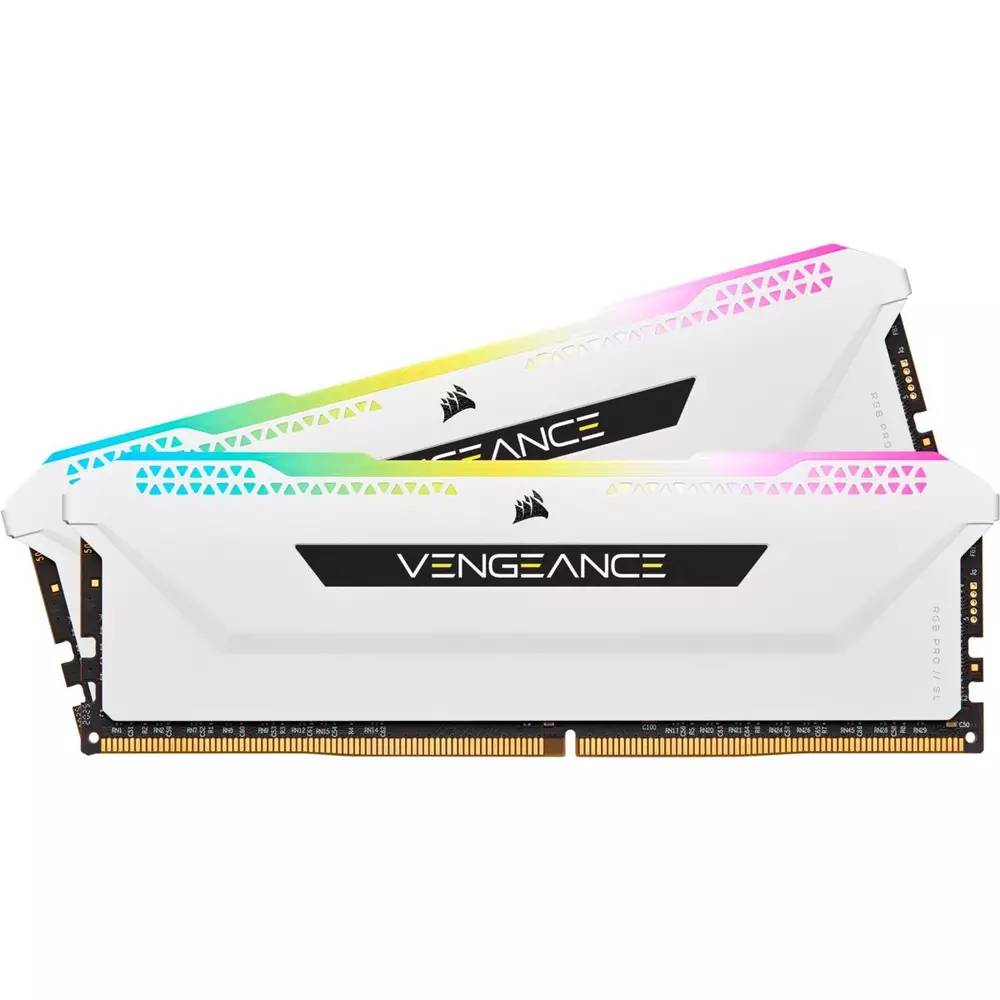 Памет Corsair Vengeance PRO SL RGB White 32GB (2x16GB) DDR4 3200MHz CL16 - CMH32GX4M2E3200C16W