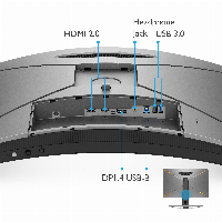 Монитор BenQ EX3210R MOBIUZ 31.5", VA Curved, QHD 2560x1440, 165Hz, 1ms, HDR, AMD Free-Sync Premium Pro