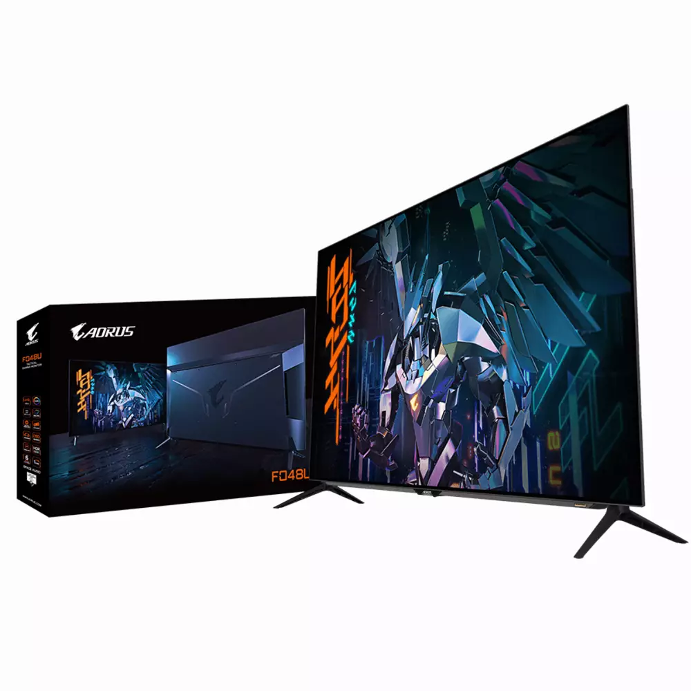 Монитор Gigabyte AORUS FO48U-EK 48", 4K OLED, 3840x2160, 120hz, 1ms, HDR, HDMI 2.1, AMD FreeSync Premium