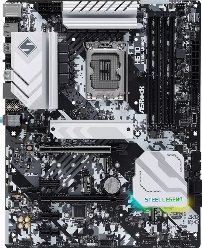 Дънна платка ASRock H670 Steel Legend LGA1700 DDR4