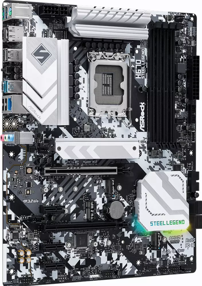 Дънна платка ASRock H670 Steel Legend LGA1700 DDR4