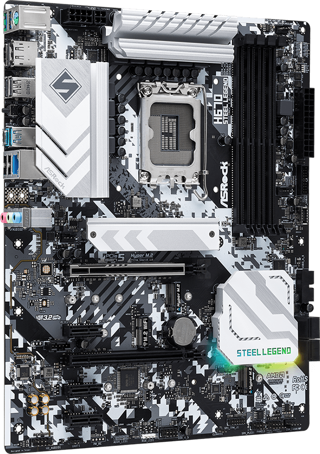 Дънна платка ASRock H670 Steel Legend LGA1700 DDR4
