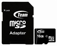 Карта памет Team Group 16GB Micro SDHC SDMICRO+AD UHS CL10 - TUSDH16GCL10U03