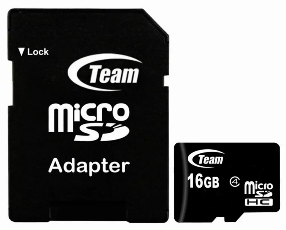 Карта памет Team Group 16GB Micro SDHC SDMICRO+AD UHS CL10 - TUSDH16GCL10U03