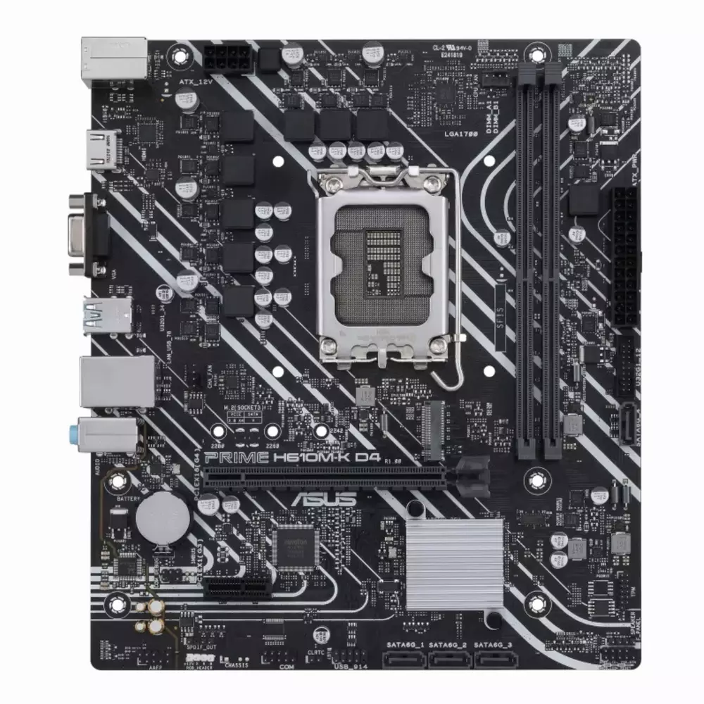 Дънна платка ASUS PRIME H610M-K D4 DDR4 LGA1700 