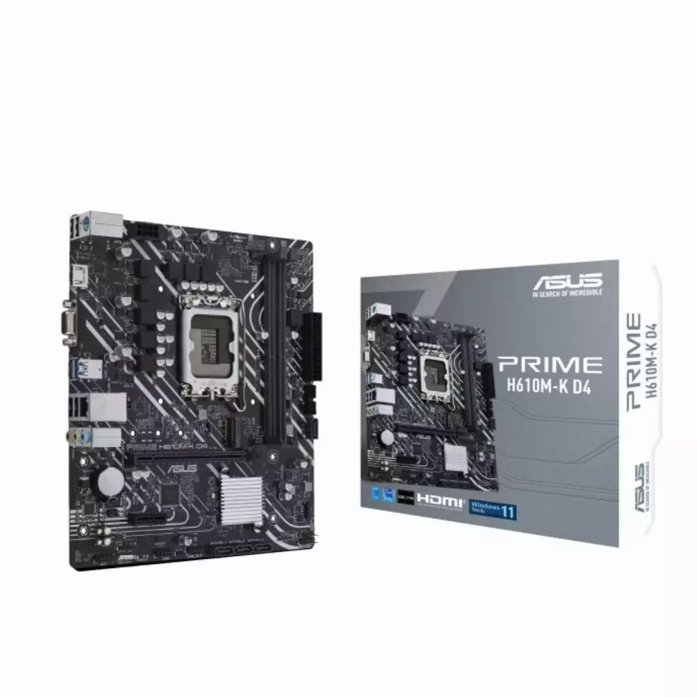 Дънна платка ASUS PRIME H610M-K D4 DDR4 LGA1700 