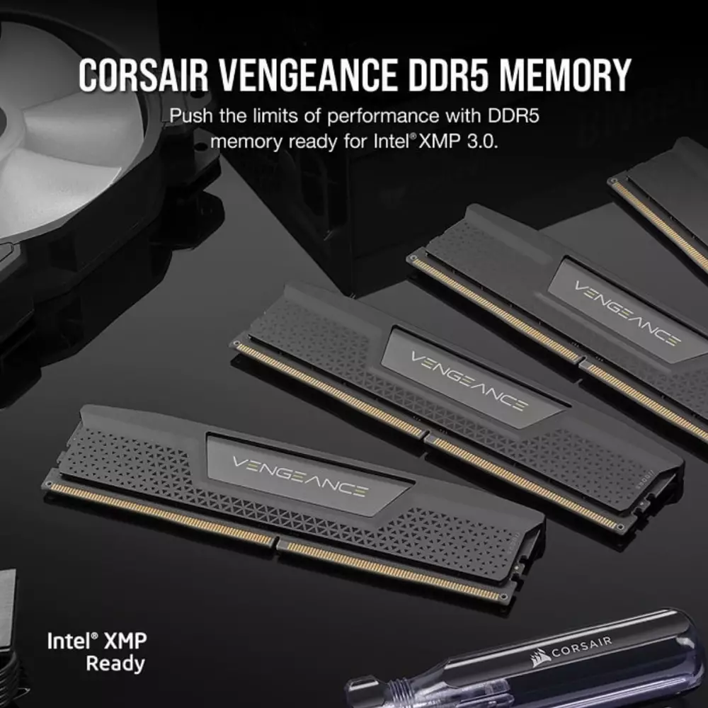 Памет Corsair Vengeance 64GB (2x32GB) DDR5 5200MHz CL40 Black - CMK64GX5M2B5200C40