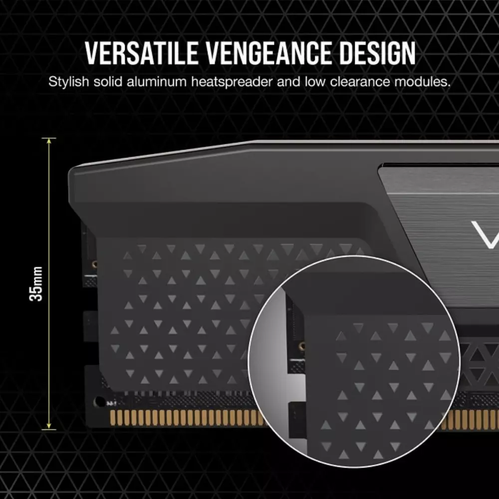 Памет Corsair Vengeance 64GB (2x32GB) DDR5 5200MHz CL40 Black - CMK64GX5M2B5200C40