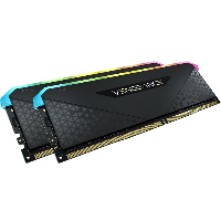 Памет Corsair Vengeance RGB RS 32GB (2x16GB) DDR4 3600MHz CL18 Black - CMG32GX4M2D3600C18