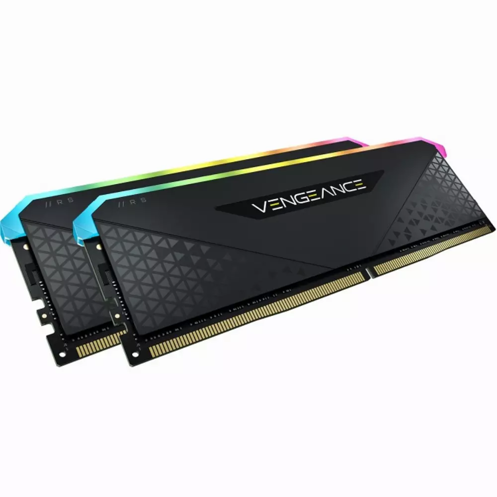 Памет Corsair Vengeance RGB RS 32GB (2x16GB) DDR4 3600MHz CL18 Black - CMG32GX4M2D3600C18