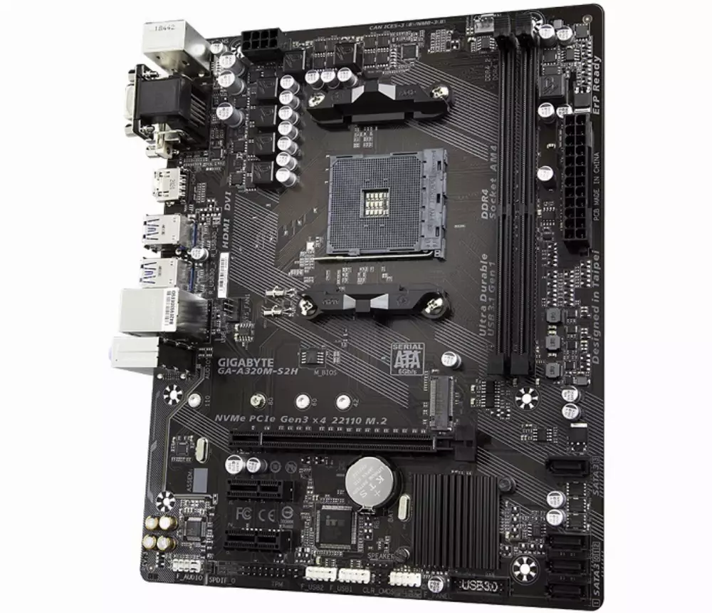 Дънна платка Gigabyte A320M-S2H rev 3.1 AM4