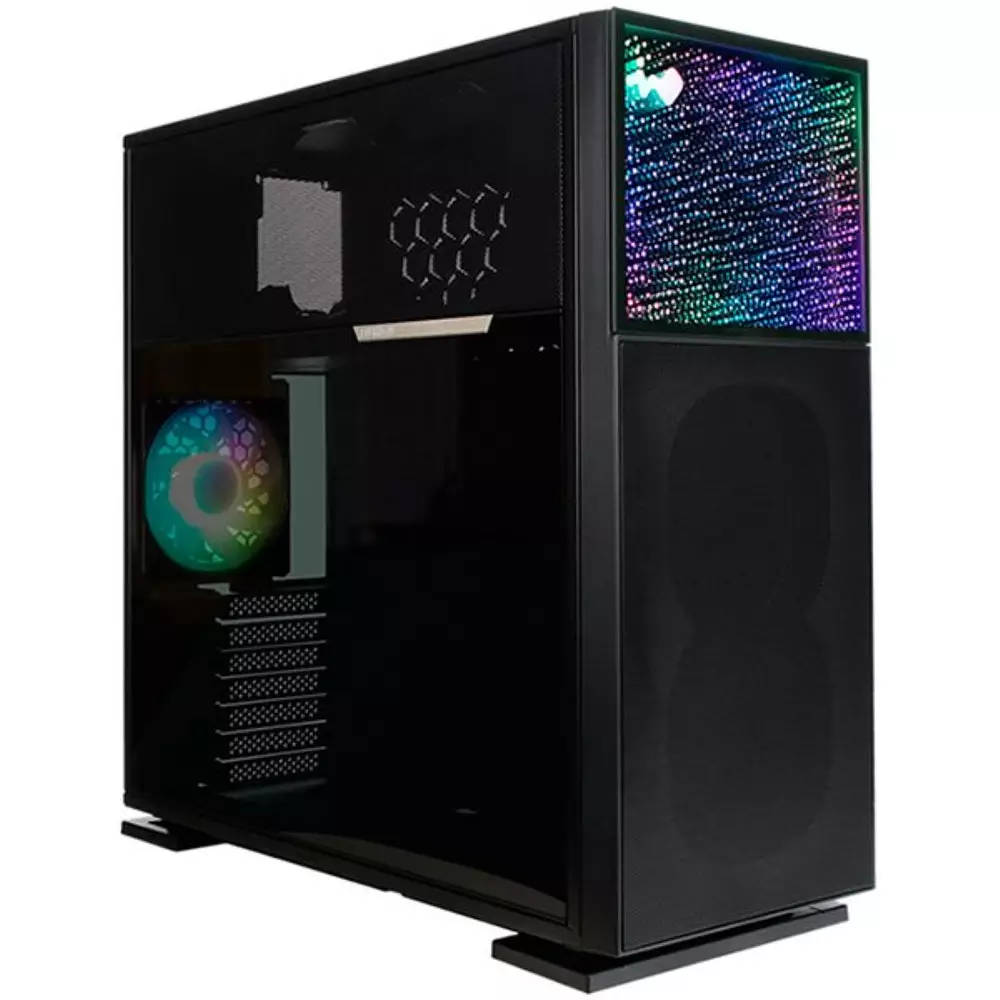 Кутия In Win 515 ARGB Tempered Glass Black