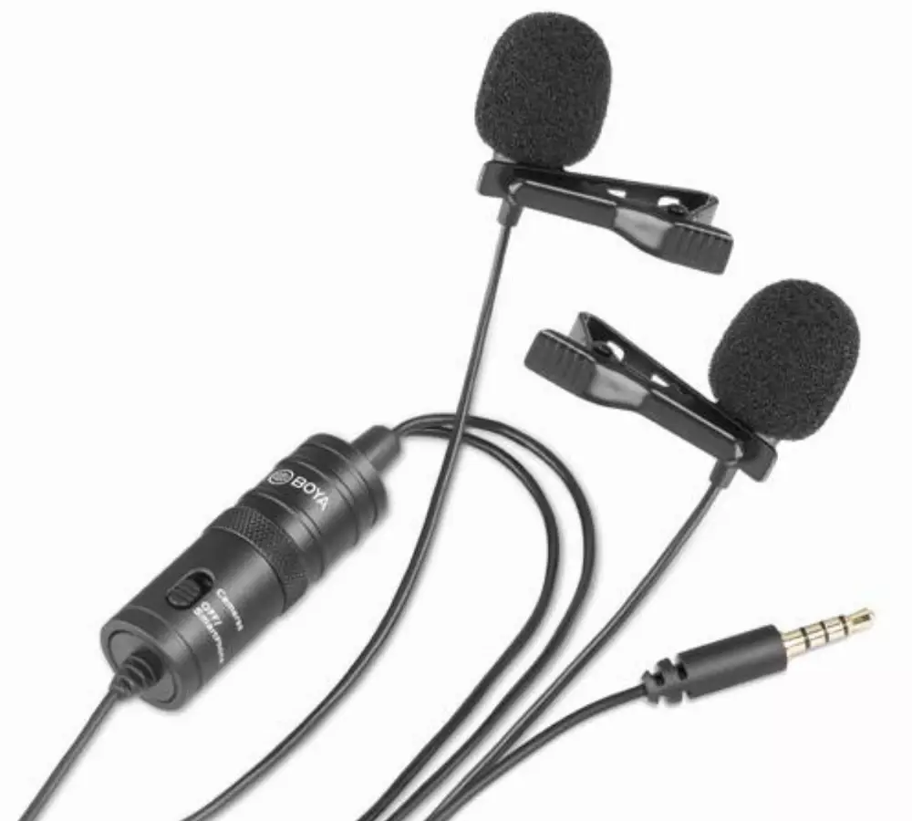 Микрофон брошка 2 броя BOYA BY-M1DM, 3.5mm жак