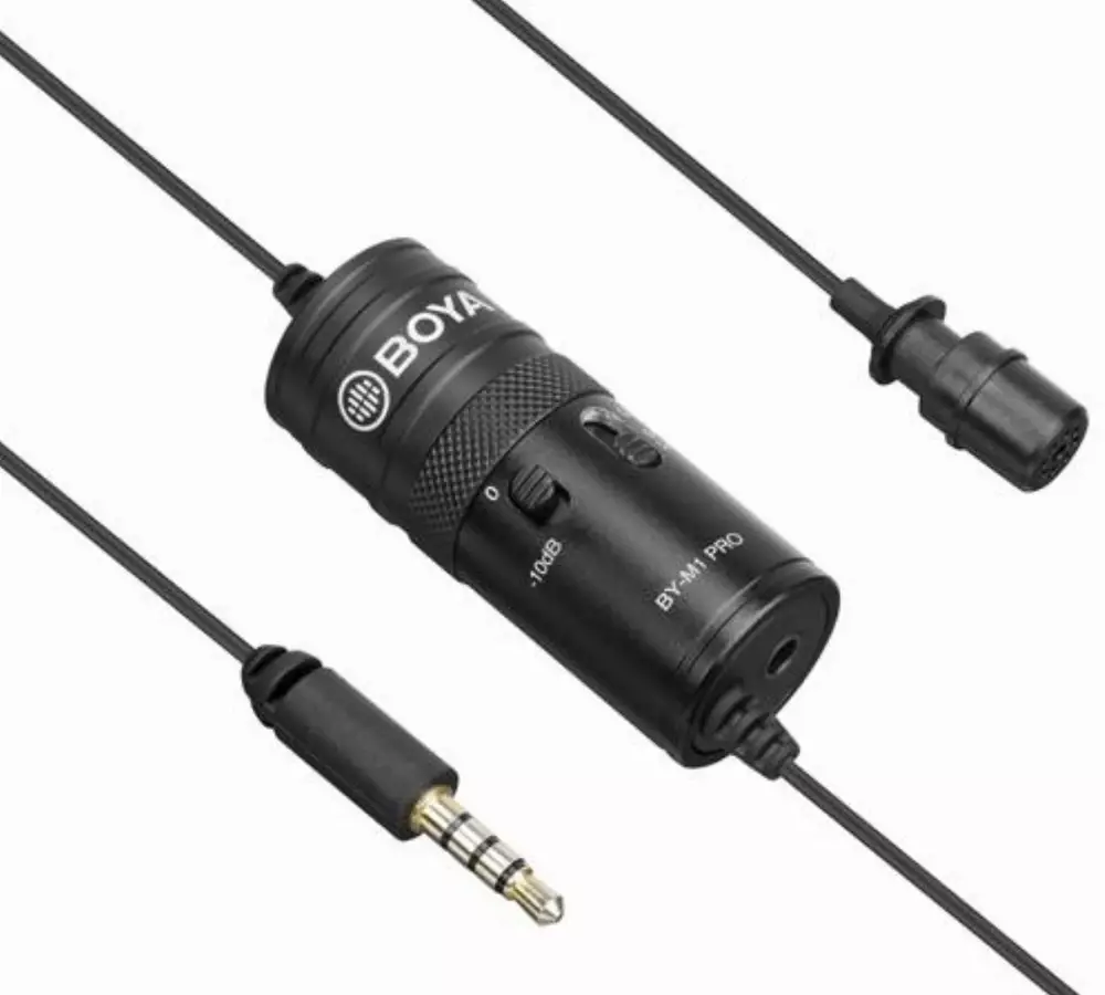 Микрофон брошка BOYA BY-M1 Pro, 3.5mm жак