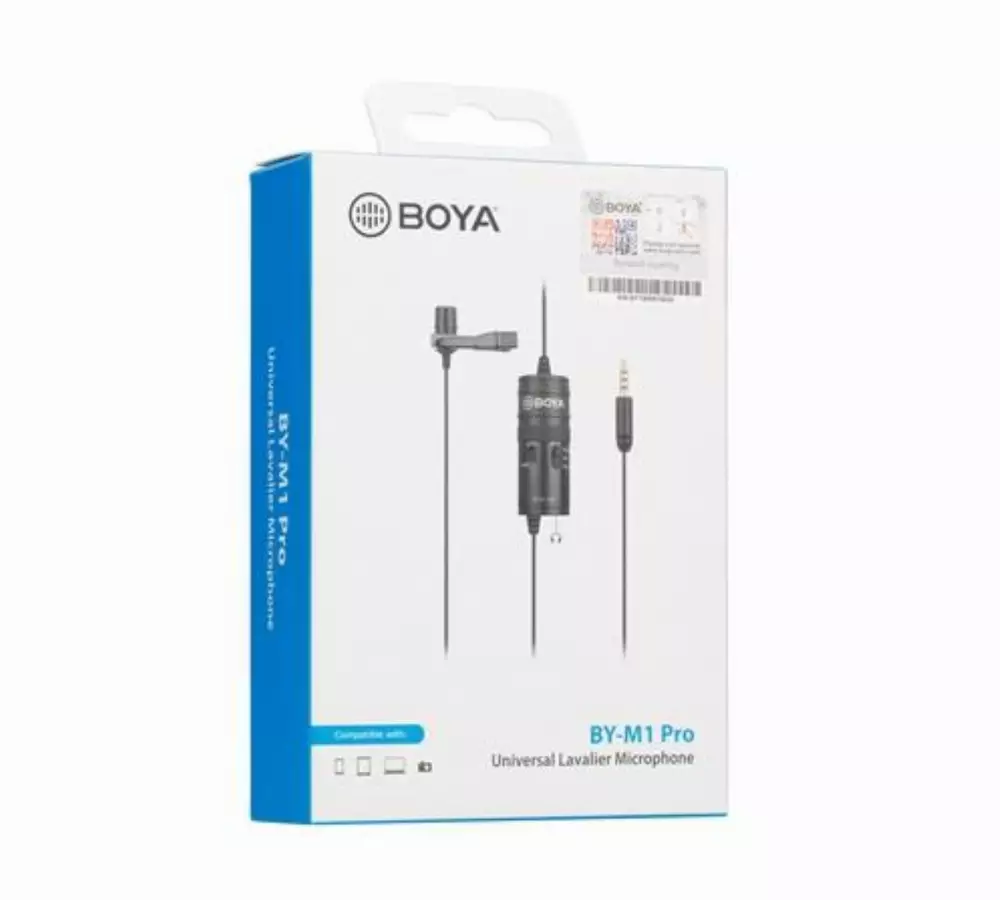 Микрофон брошка BOYA BY-M1 Pro, 3.5mm жак