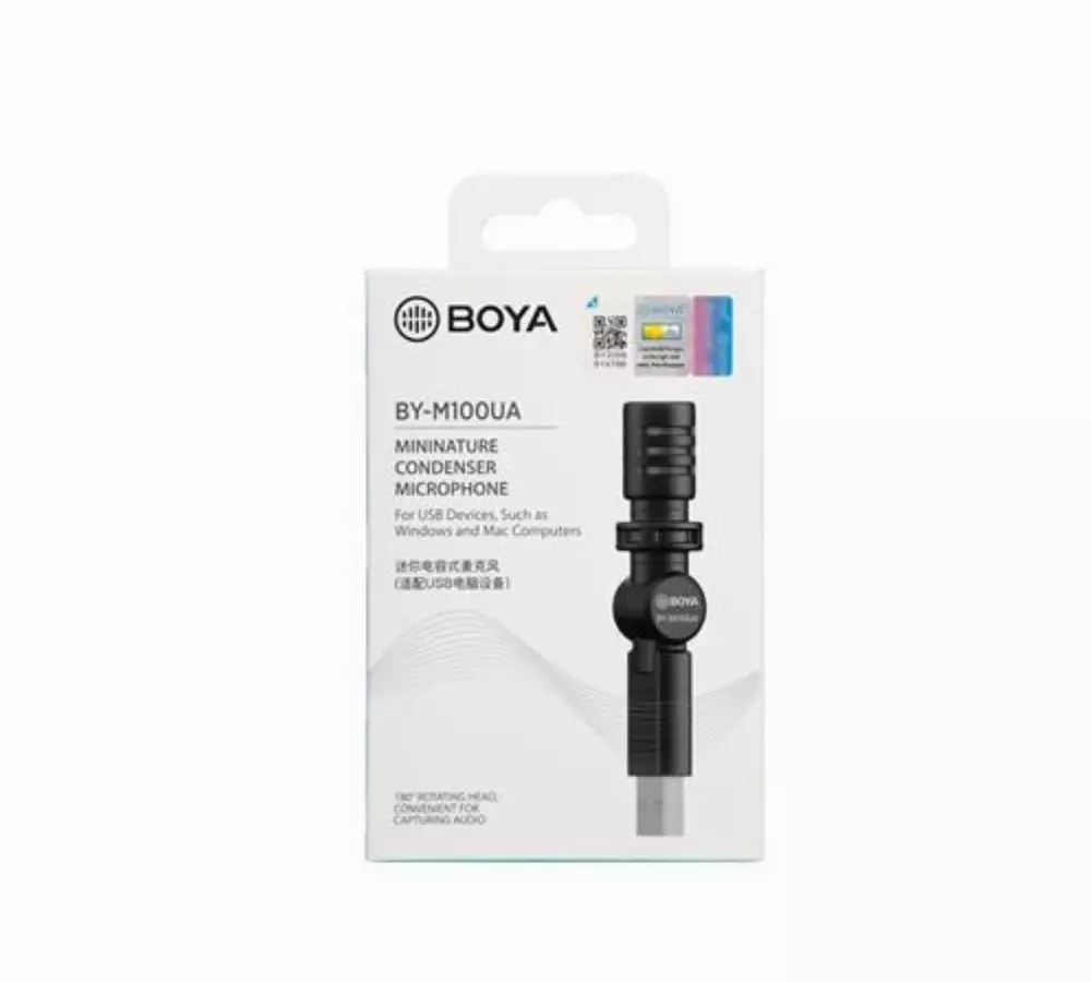 Microfono BOYA BY-M100UA compatto, USB-A