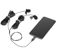 Микрофон брошка 2 броя BOYA BY-M3D, USB-C