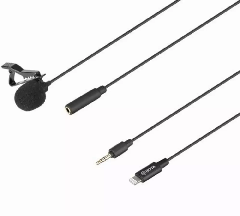 Микрофон брошка BOYA BY-M2, Lightning, iOS