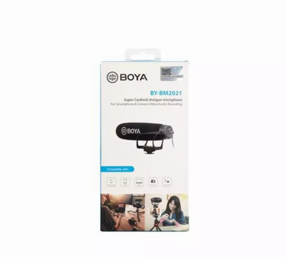 Универсален видео микрофон BOYA BY-BM2021, тип пушка, XLR